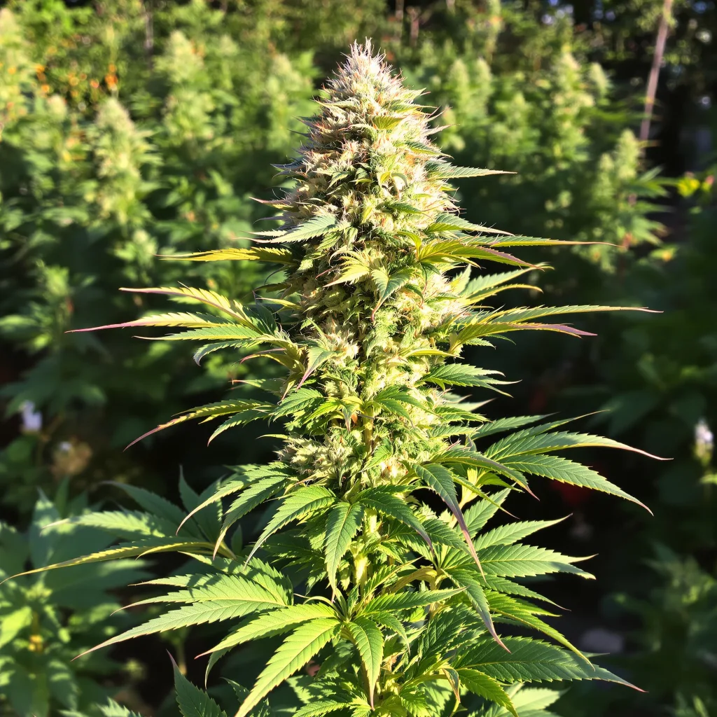 Sexxpot 77% Indica / 23% Sativa — Blüte mit sichtbaren Trichomen