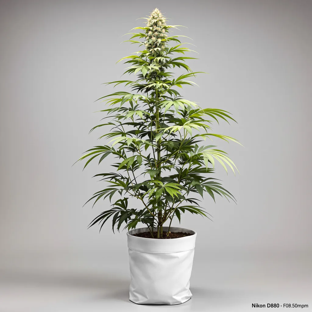 Silver Haze Cannabisblüte Nahaufnahme mit luftige limonengrüne Struktur