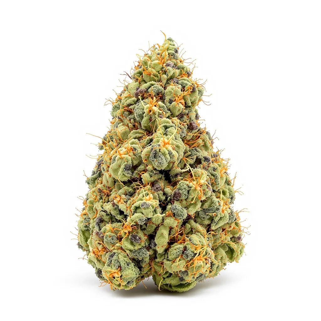Silver Haze 10% Indica / 90% Sativa — Blüte mit sichtbaren Trichomen