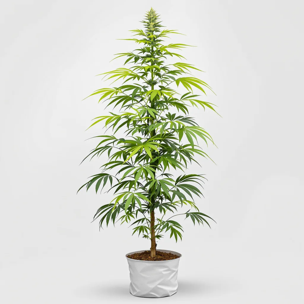 Skunky Jack Cannabisblüte Nahaufnahme mit luftige limonengrüne Struktur