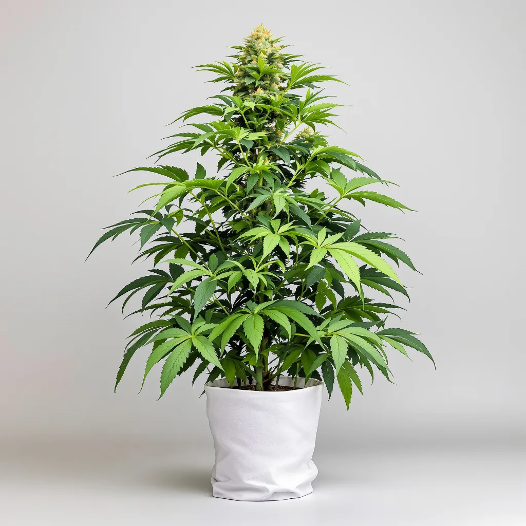 Snoop Dogg OG Cannabisblüte Nahaufnahme mit dichte violett getönte Kelche