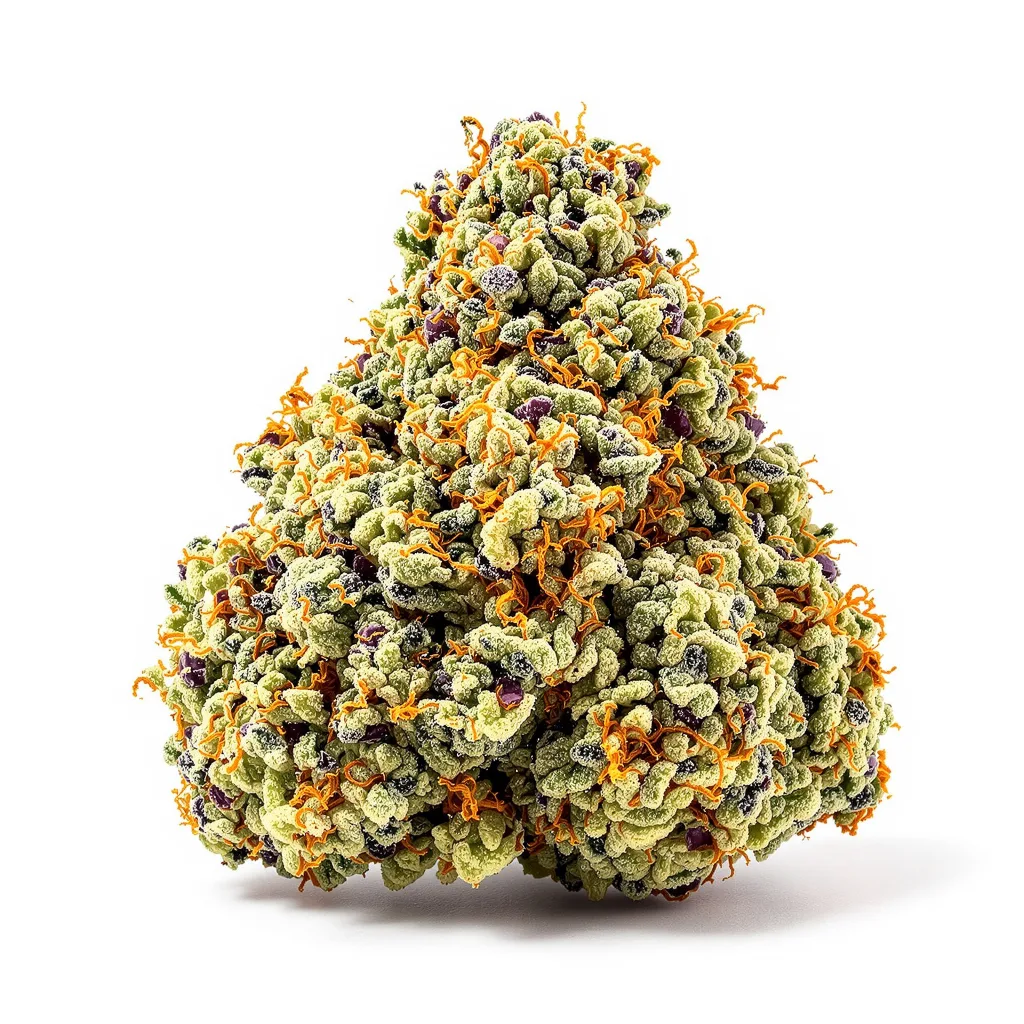 Snoop's Dream 50% Indica / 50% Sativa — Blüte mit sichtbaren Trichomen