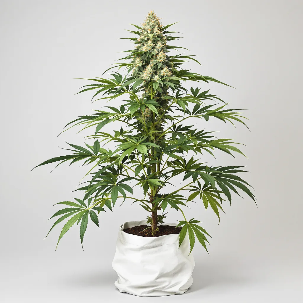 Snow Leopard Cannabisblüte Nahaufnahme mit ausgewogene Blütenstruktur mit eisigen Trichomen