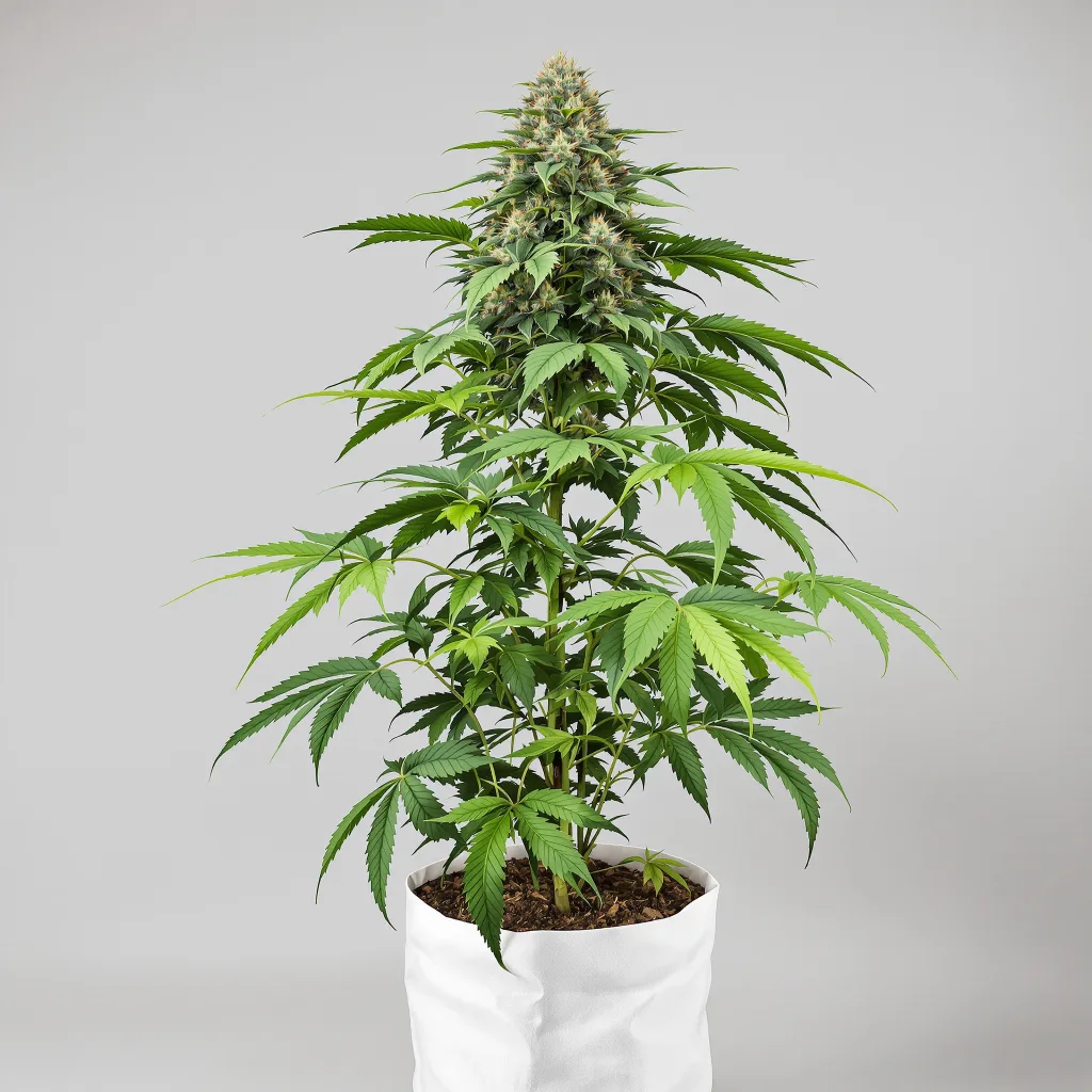 Snow Monster Cannabisblüte Nahaufnahme mit dichte violett getönte Kelche