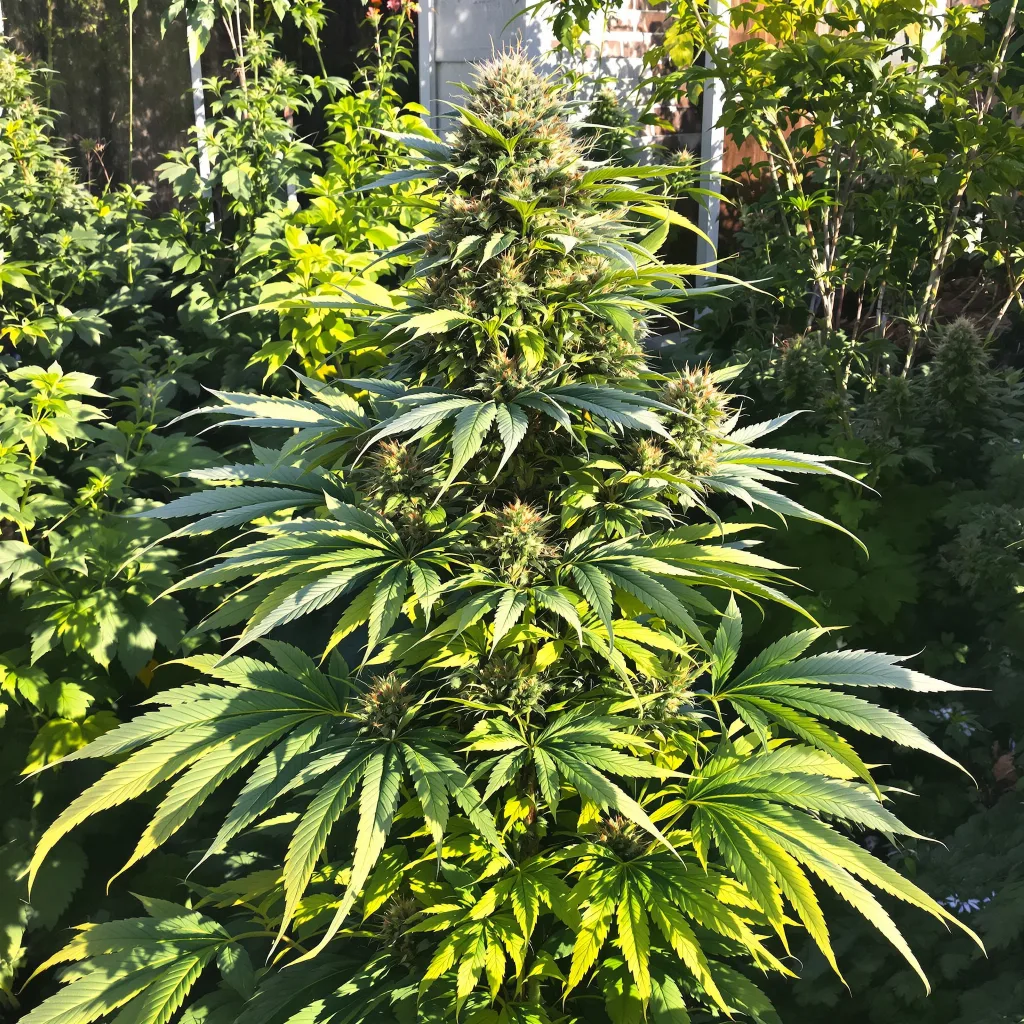 Sour Bubble 81% Indica / 19% Sativa — Blüte mit sichtbaren Trichomen
