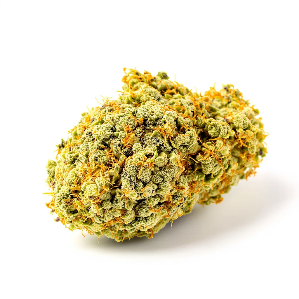 Sour Cookies 8% Indica / 92% Sativa — Blüte mit sichtbaren Trichomen