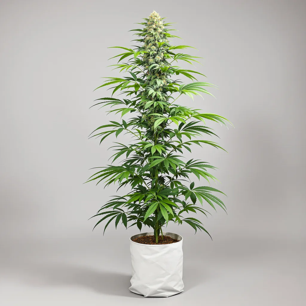 Sour Diesel Cannabisblüte Nahaufnahme mit luftige limonengrüne Struktur