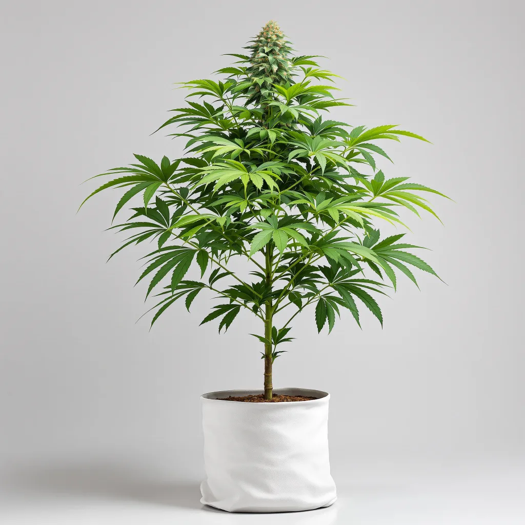 South Indian Cannabisblüte Nahaufnahme mit dichte violett getönte Kelche