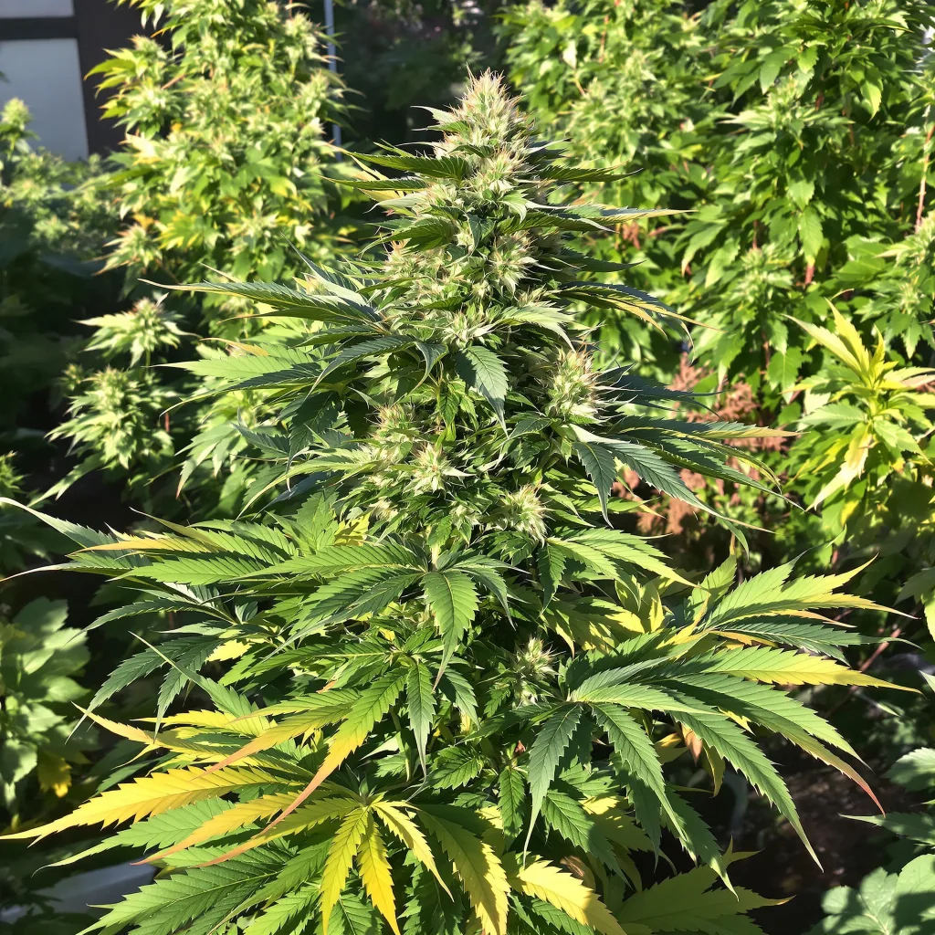 Special Kush #1 88% Indica / 12% Sativa — Blüte mit sichtbaren Trichomen