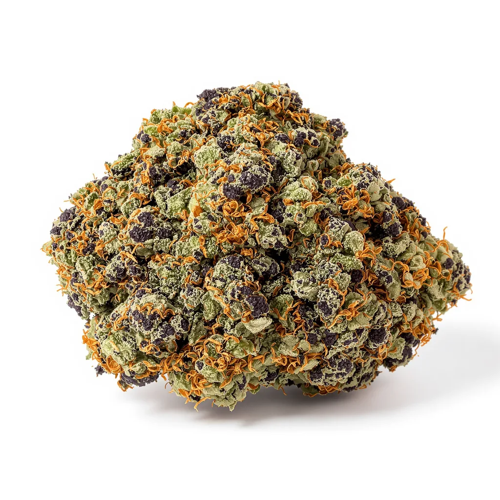 Special Kush #1 88% Indica / 12% Sativa — Blüte mit sichtbaren Trichomen