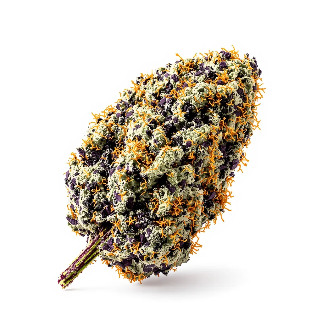 Star Killer 66% Indica / 34% Sativa — Blüte mit sichtbaren Trichomen