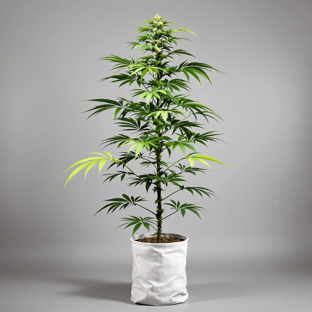 Strawberry Cannabisblüte Nahaufnahme mit luftige limonengrüne Struktur