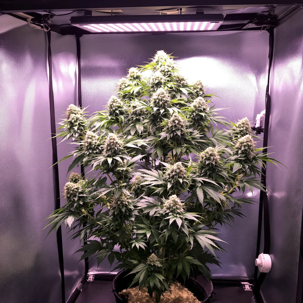 Strawberry Fizz Prerolls Cannabispflanze in der Blütephase — 120-180 cm hybrid