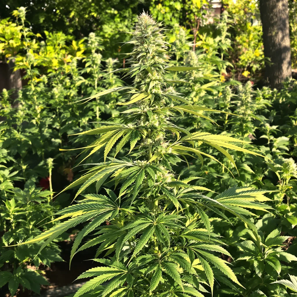 Strawberry Haze 25% Indica / 75% Sativa — Blüte mit sichtbaren Trichomen