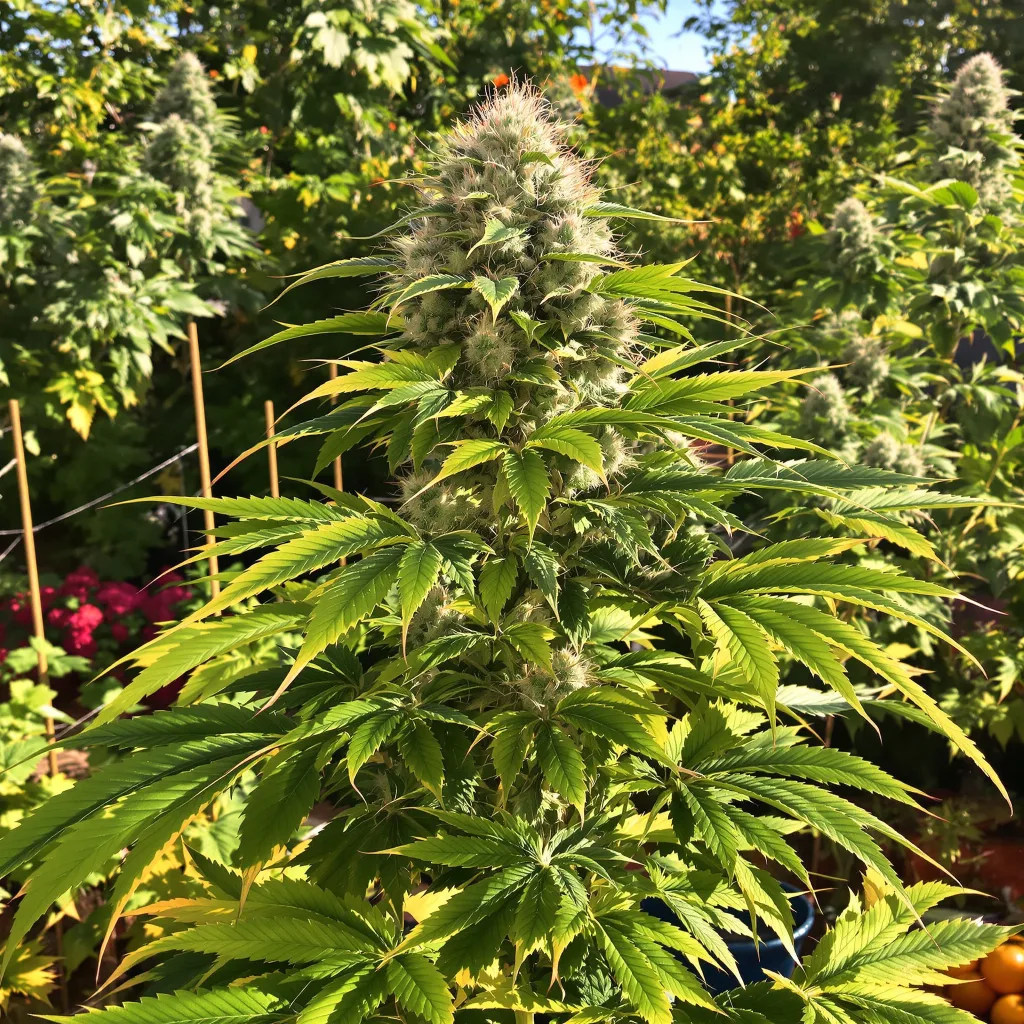 Sugar Mama 81% Indica / 19% Sativa — Blüte mit sichtbaren Trichomen
