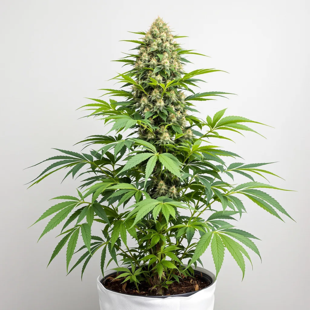 Super Blue Dream Cannabisblüte Nahaufnahme mit dichte violett getönte Kelche