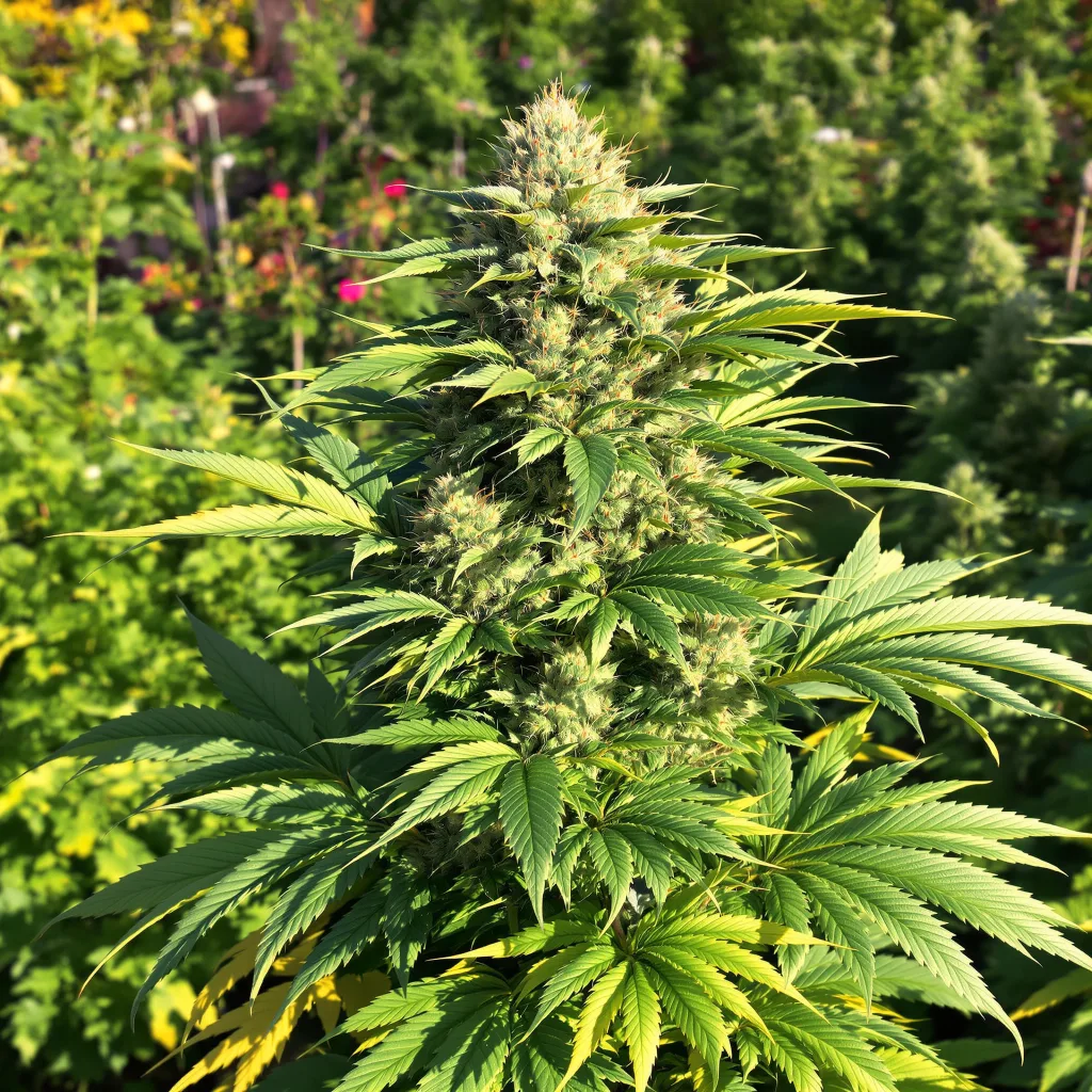 Super Cheese 89% Indica / 11% Sativa — Blüte mit sichtbaren Trichomen