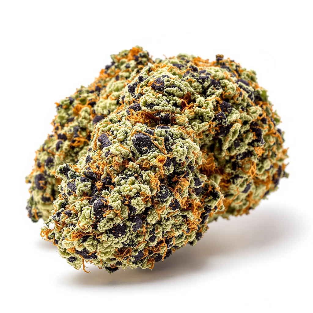 Super Cheese 89% Indica / 11% Sativa — Blüte mit sichtbaren Trichomen