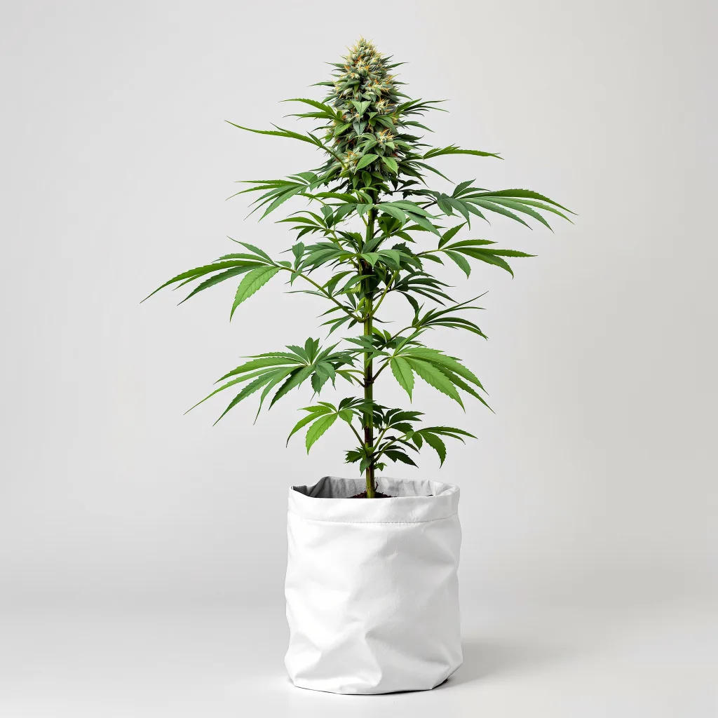 Super Kush Cannabisblüte Nahaufnahme mit dichte violett getönte Kelche