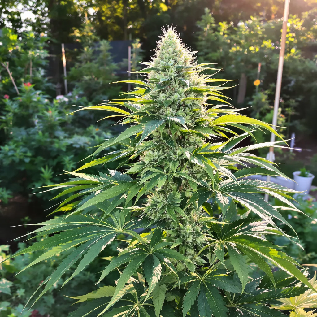 Surprise MFCKR Mixpack 40% Indica / 60% Sativa — Blüte mit sichtbaren Trichomen