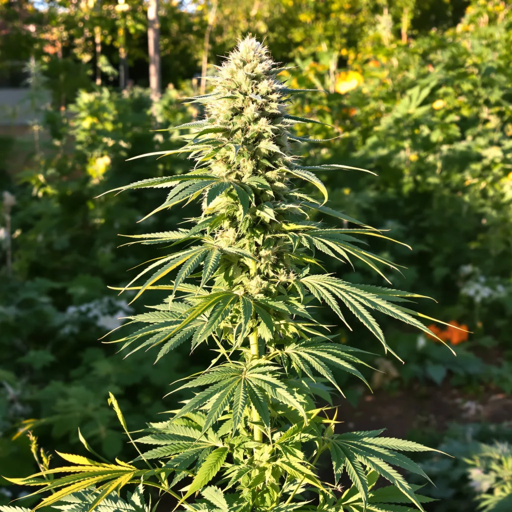 Sweet Cheese 17% Indica / 83% Sativa — Blüte mit sichtbaren Trichomen