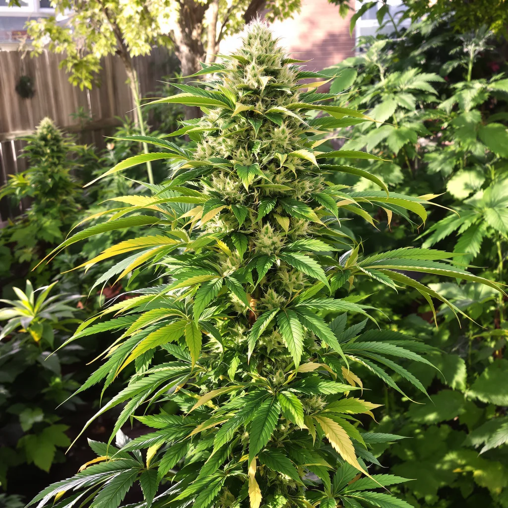 Sweet Deep Grapefruit 70% Indica / 30% Sativa — Blüte mit sichtbaren Trichomen