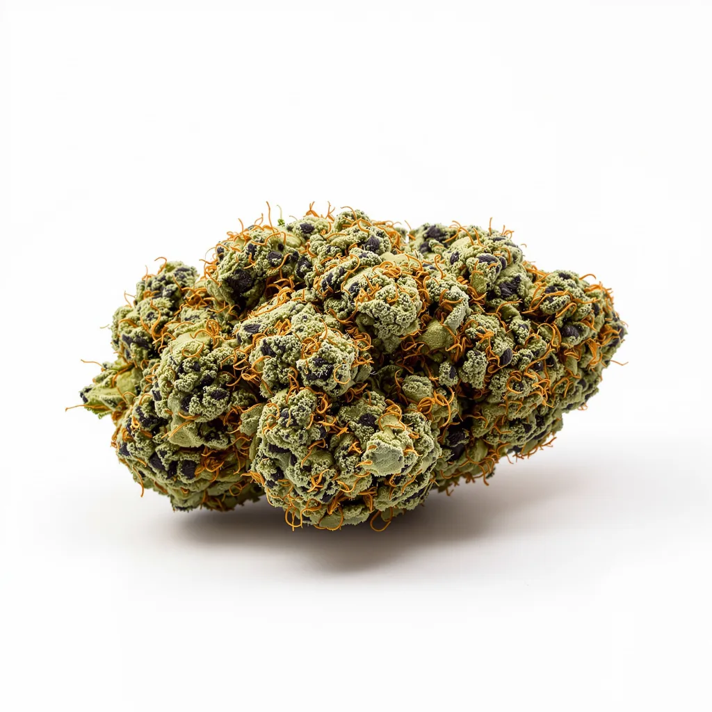 Sweet Deep Grapefruit 70% Indica / 30% Sativa — Blüte mit sichtbaren Trichomen