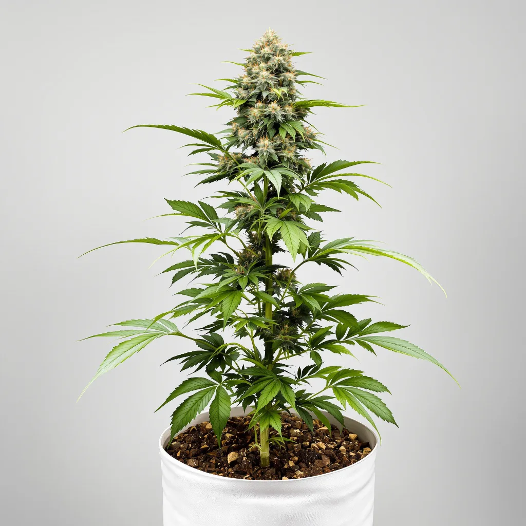 Tahoe OG Kush Cannabisblüte Nahaufnahme mit dichte waldgrüne Nugs