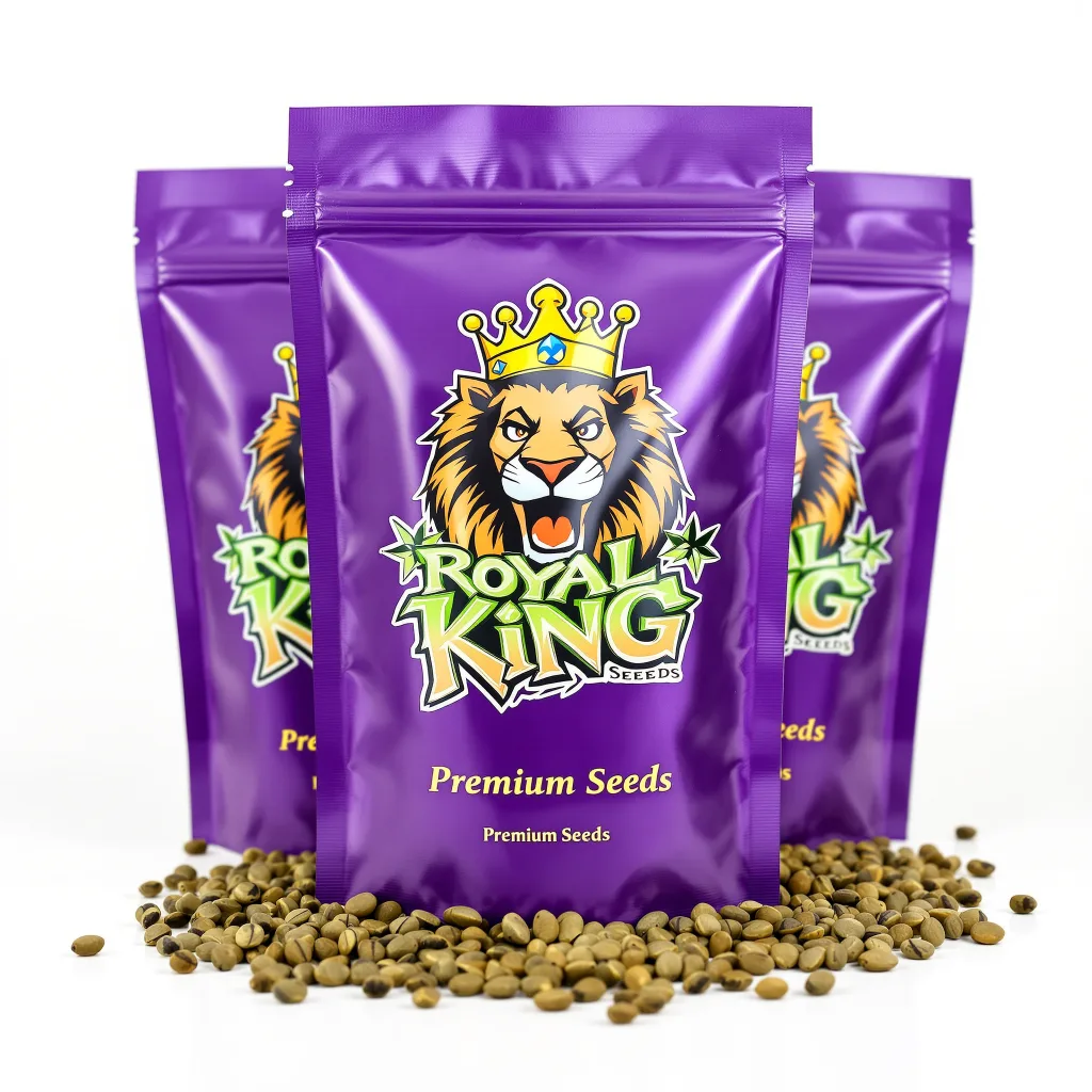 Tahoe OG Kush 62% Indica / 38% Sativa — Blüte mit sichtbaren Trichomen