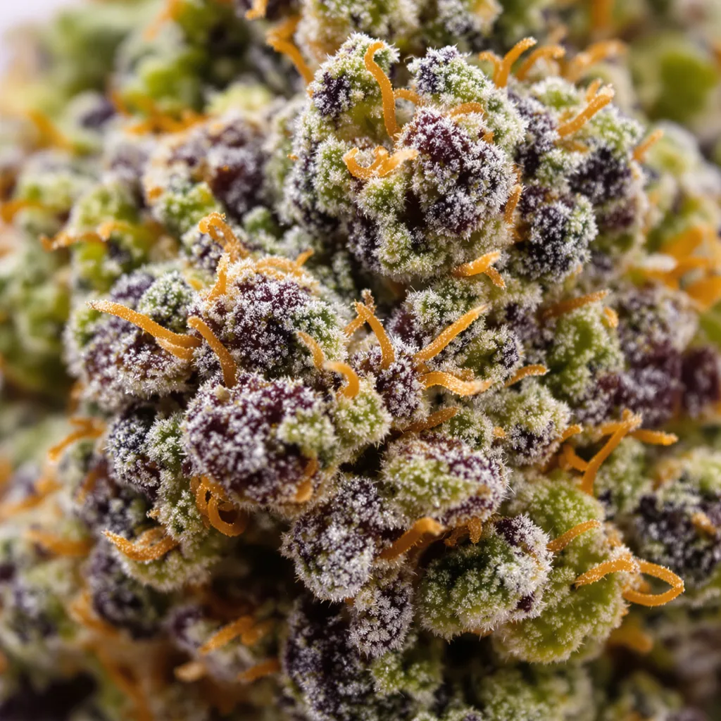 Tangerine Kush Cannabispflanze in der Blütephase — 60-100 cm automatisch blühend