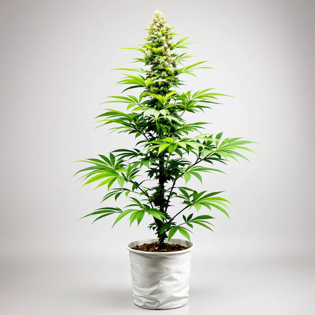 Tangie Dream Book Cannabisblüte Nahaufnahme mit offene Blütenstruktur mit orangen Pistillen