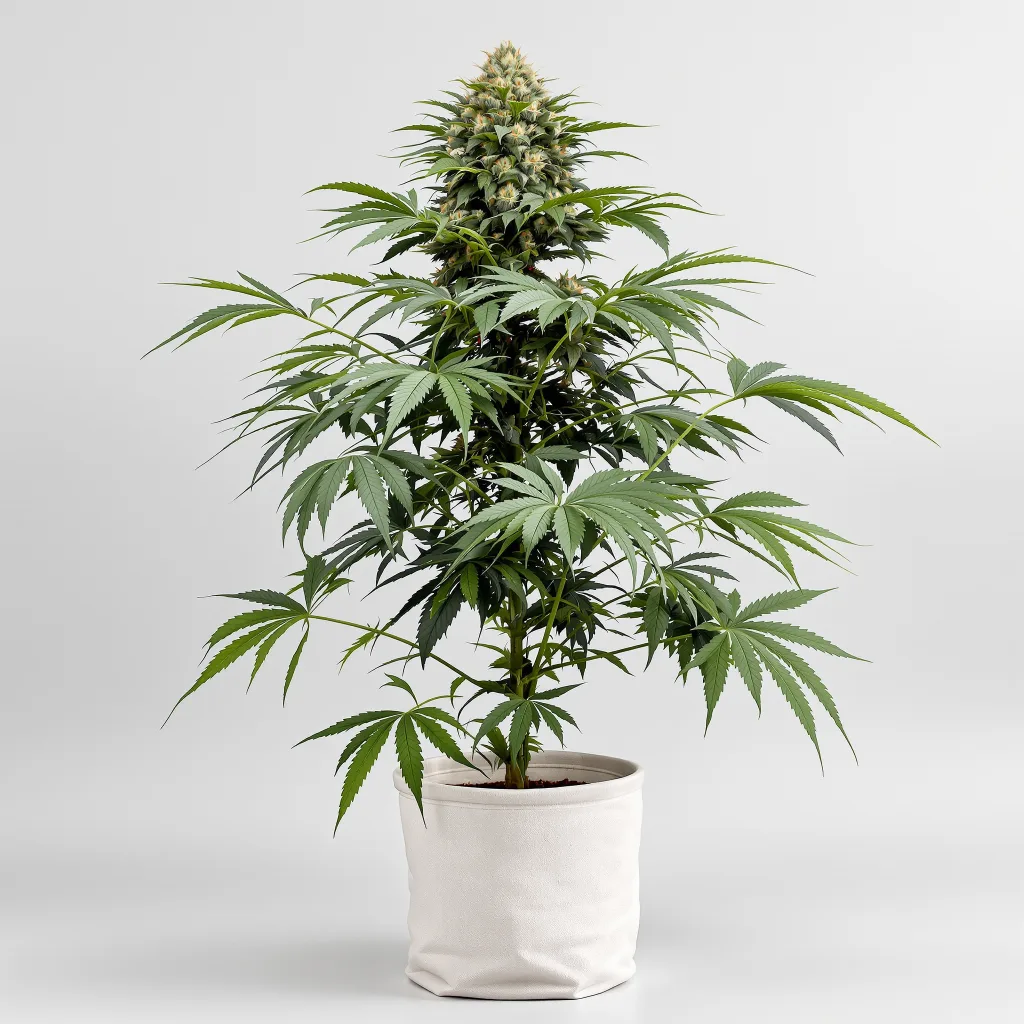The OX Cannabisblüte Nahaufnahme mit dichte violett getönte Kelche
