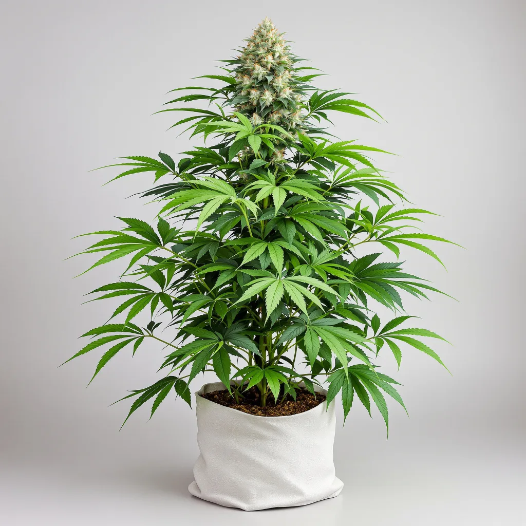 Training Day Cannabisblüte Nahaufnahme mit dichte violett getönte Kelche