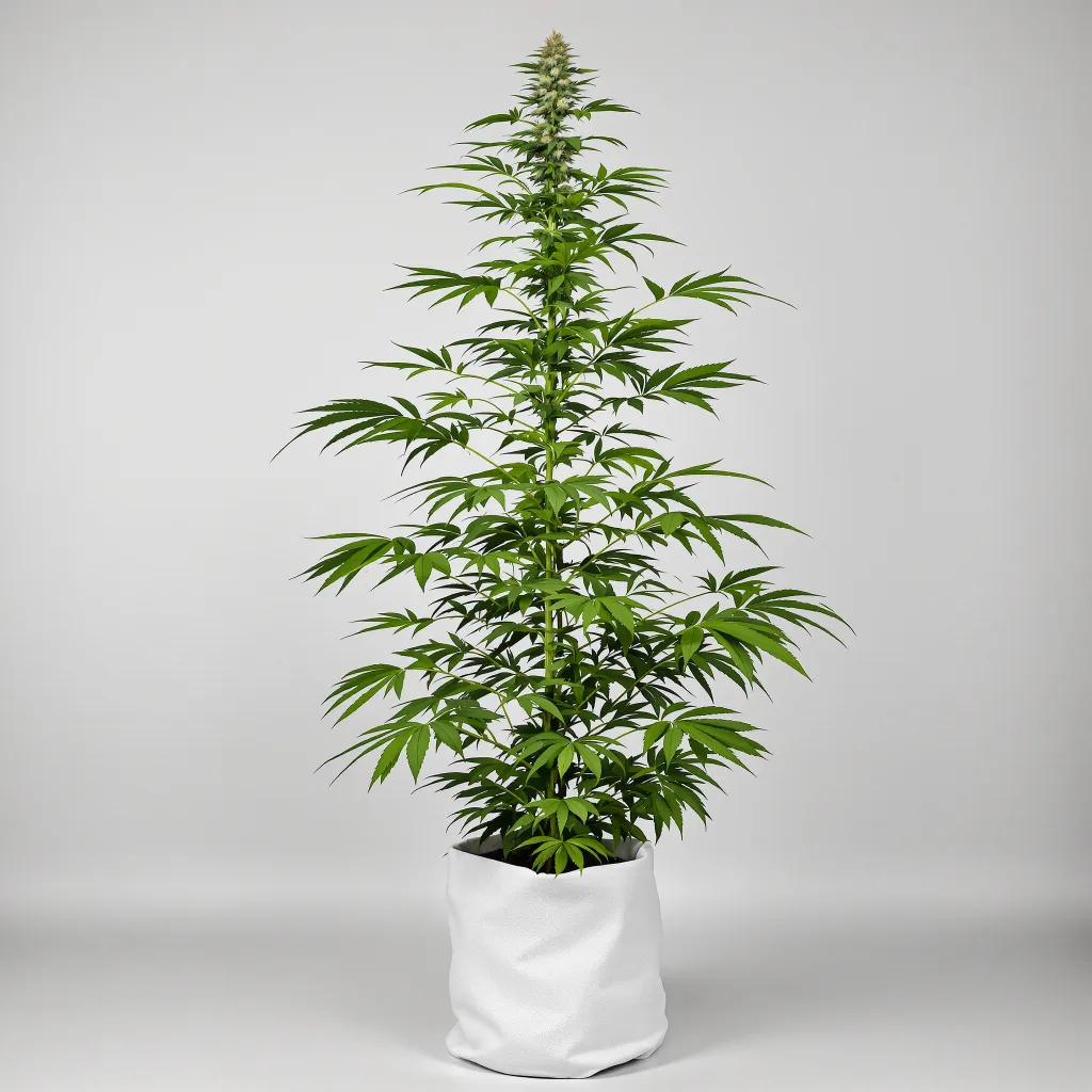 Trinity Cannabisblüte Nahaufnahme mit luftige limonengrüne Struktur
