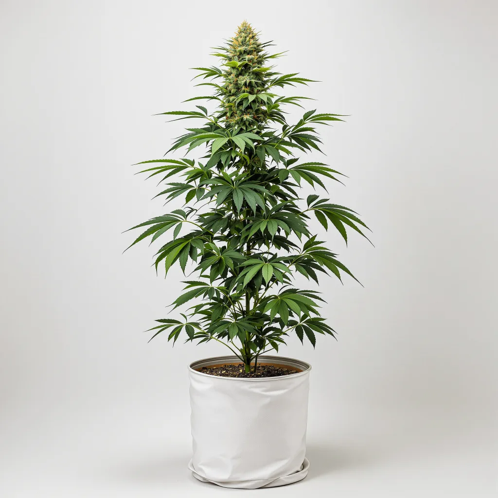 True OG Cannabisblüte Nahaufnahme mit dichte violett getönte Kelche