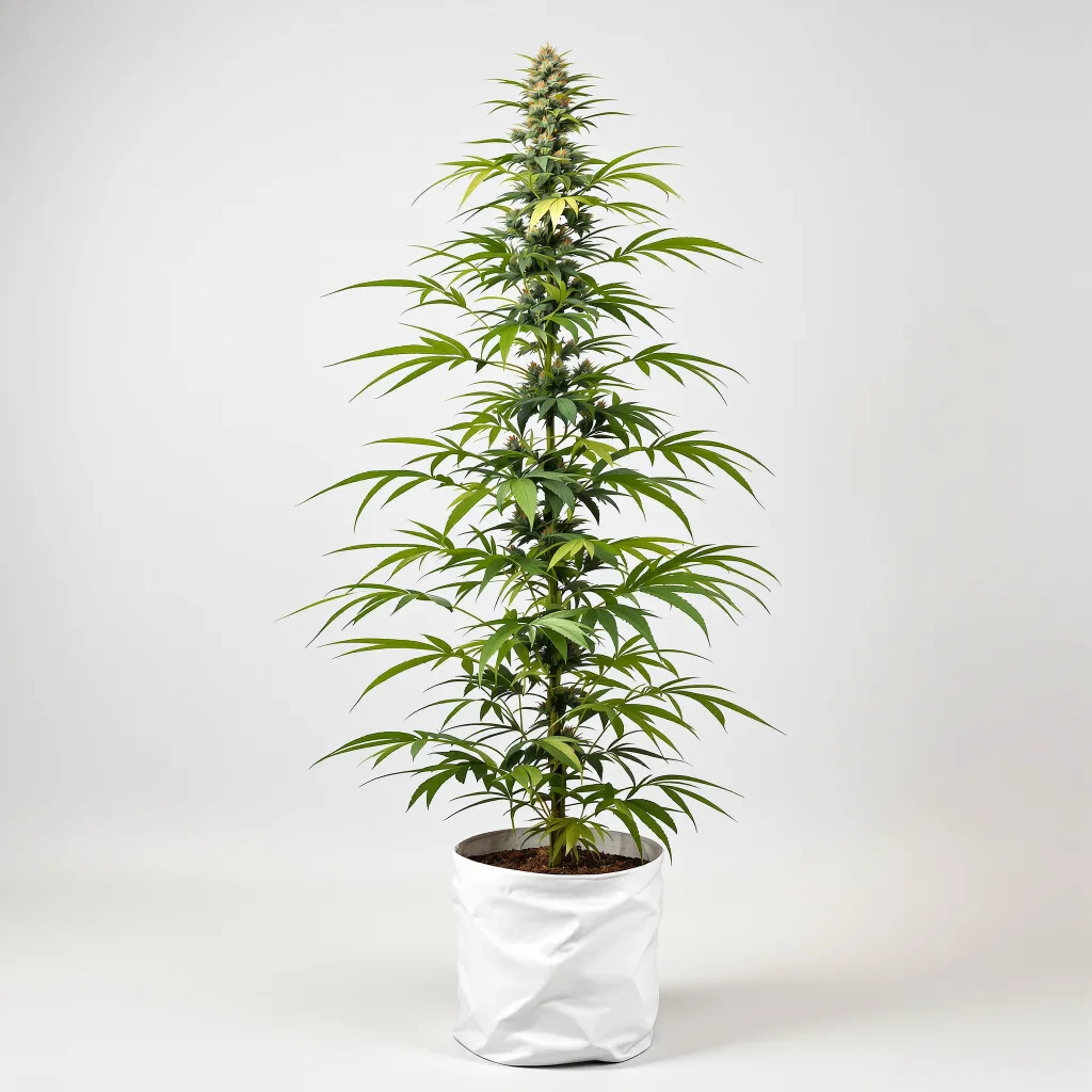 Turbo Mind Warp Cannabisblüte Nahaufnahme mit luftige limonengrüne Struktur
