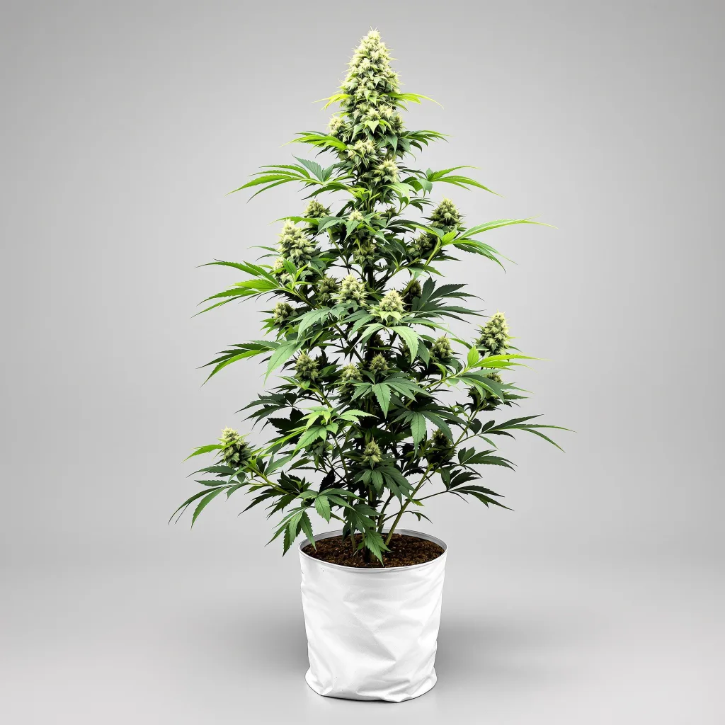 UK Cheese Cannabisblüte Nahaufnahme mit ausgewogene Blütenstruktur mit eisigen Trichomen