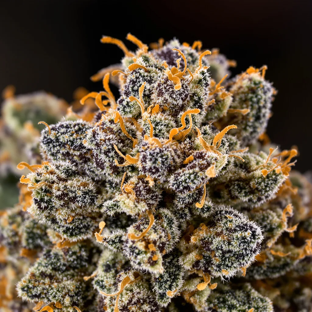 Violator Kush Cannabispflanze in der Blütephase — 60-100 cm automatisch blühend
