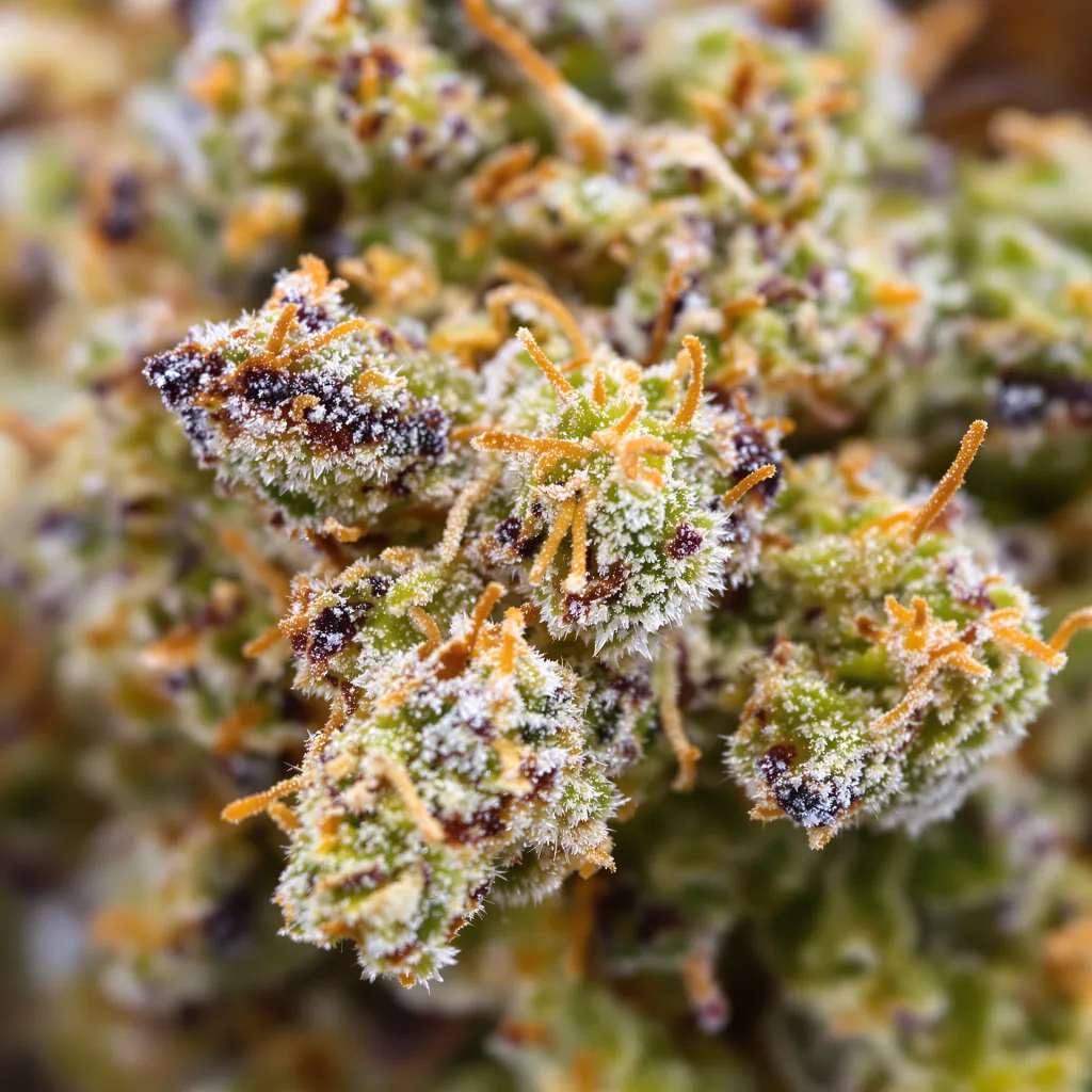 White Gold Cannabispflanze in der Blütephase — 60-100 cm automatisch blühend