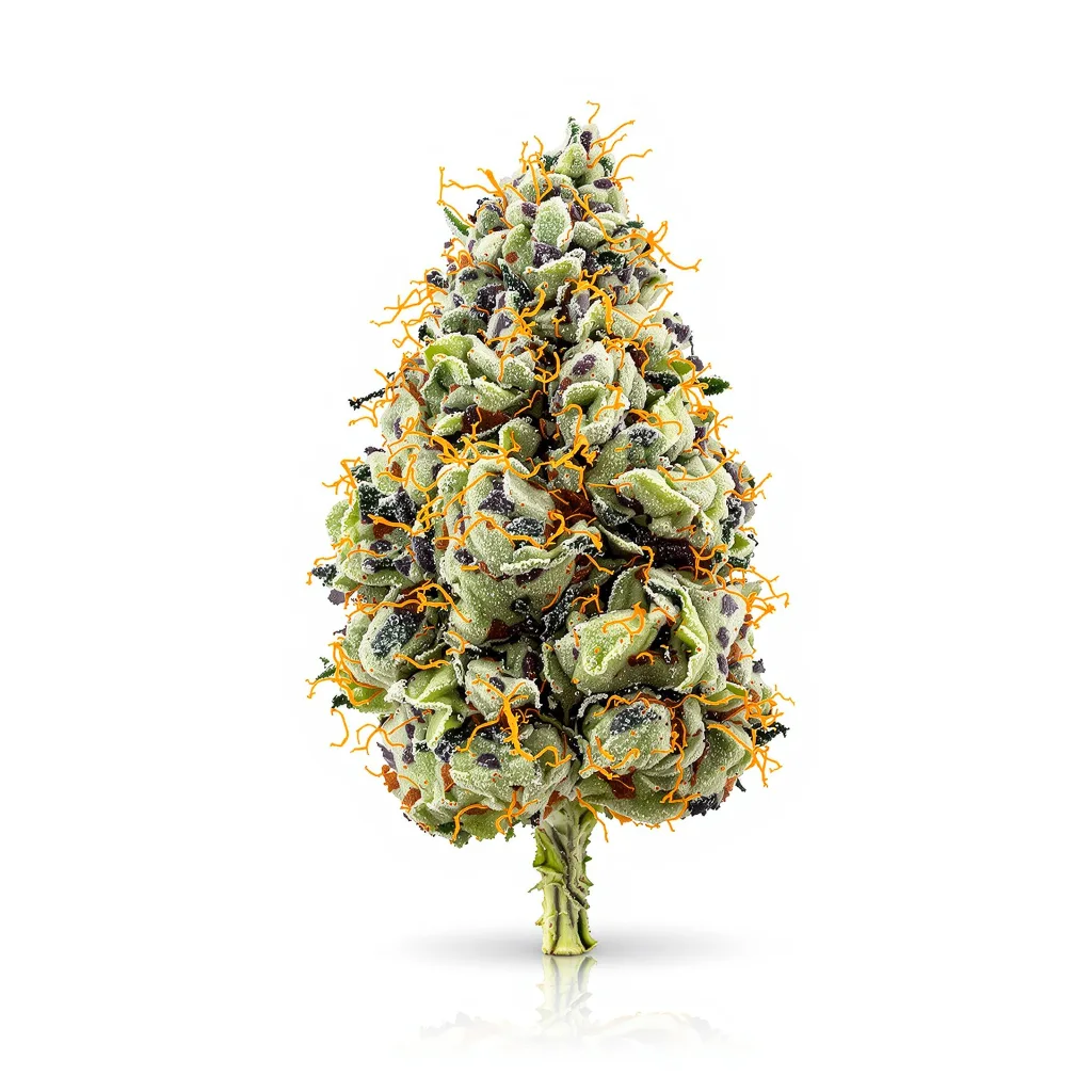 Willie Nelson 40% Indica / 60% Sativa — Blüte mit sichtbaren Trichomen
