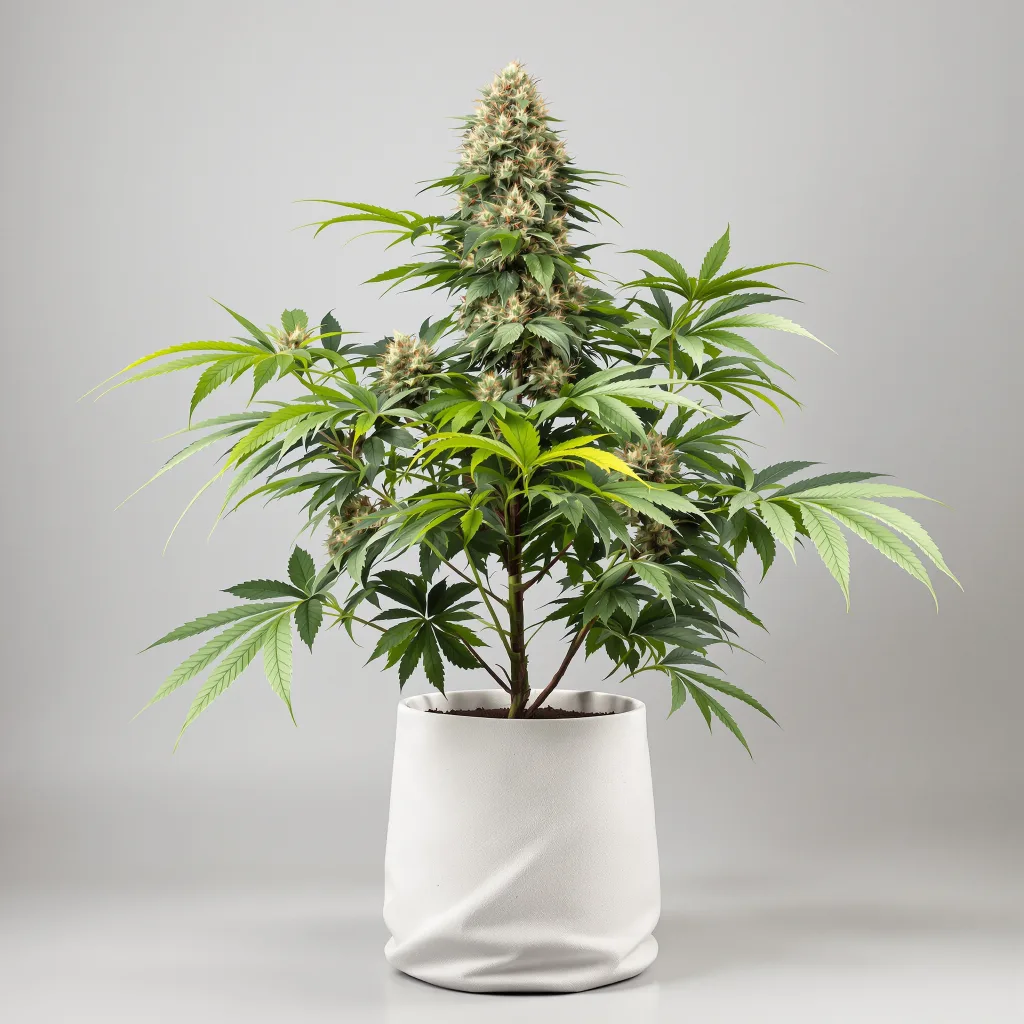 XXX 420 Cannabisblüte Nahaufnahme mit dichte violett getönte Kelche