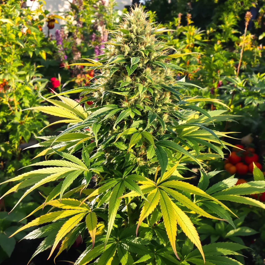 Yoda’s Brain 81% Indica / 19% Sativa — Blüte mit sichtbaren Trichomen