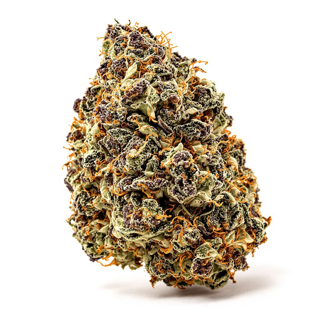 Yumboldt 71% Indica / 29% Sativa — Blüte mit sichtbaren Trichomen